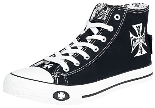 WEST COAST CHOPPERS Iron Cross Männer Sneaker high schwarz/weiß EU42