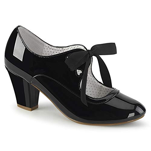 Pin Up Couture Damen WIGGLE-32 Mary Janes Blk Pat 40 EU