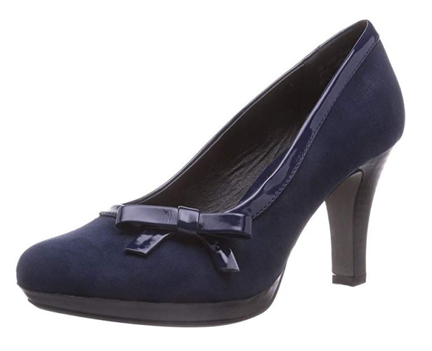 Bugatti Damen Pumps 50er Jahre Retro Vintage Rockabilly Schuhe blau High Heels